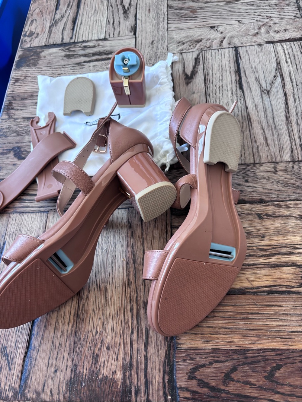 Women's Strappy Block Heel Sandals - Mauve Brown Pashion Footwear 3 styles - Picture 6 of 6